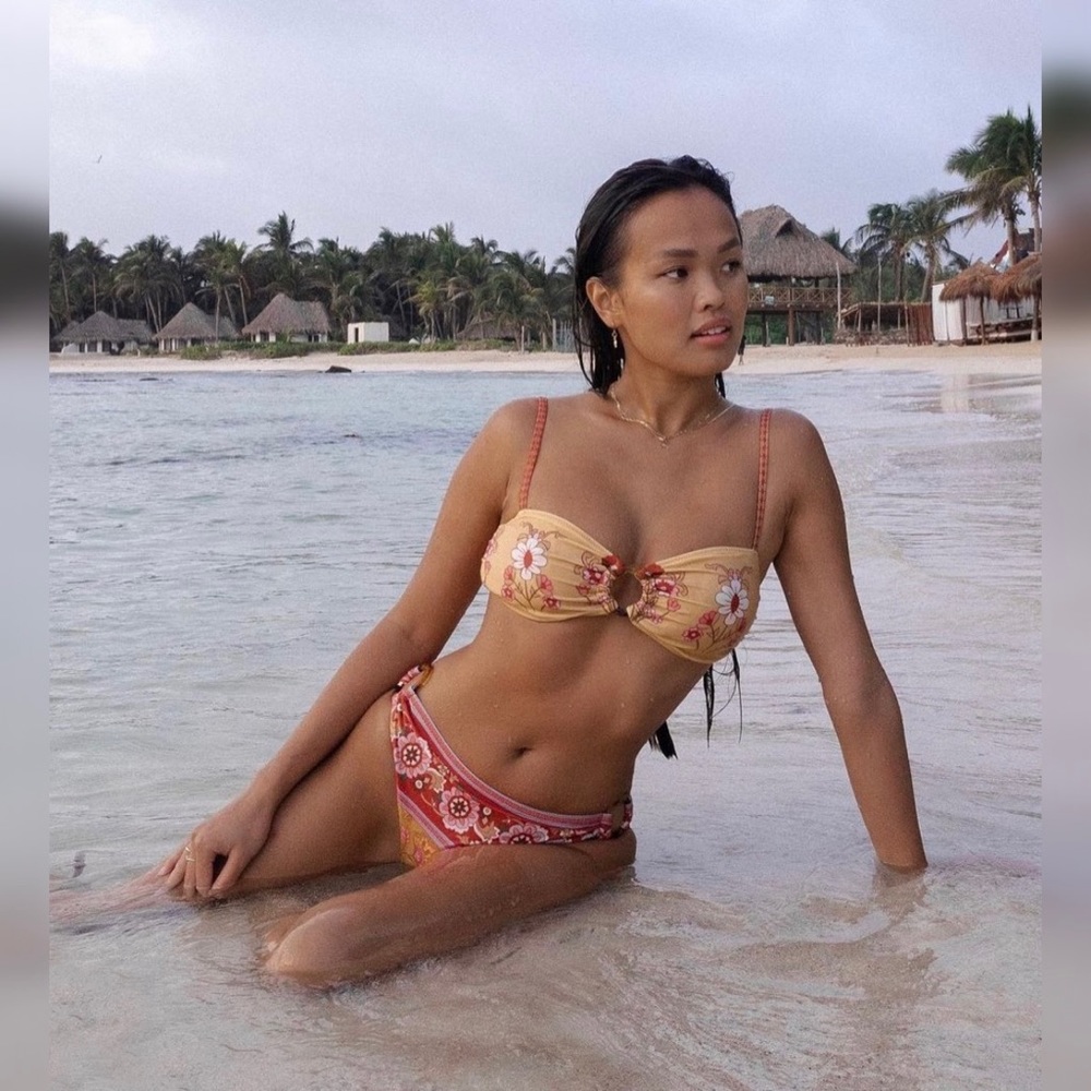 Spell Portobello Road Bandeau Bikini Swim Top NWT XL